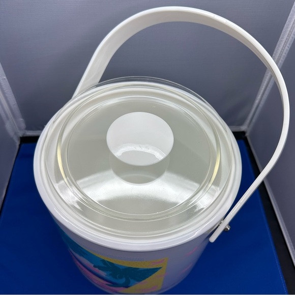 Vintage Georges Briard Retro 80s Beach Ice Bucket - Picture 6 of 10